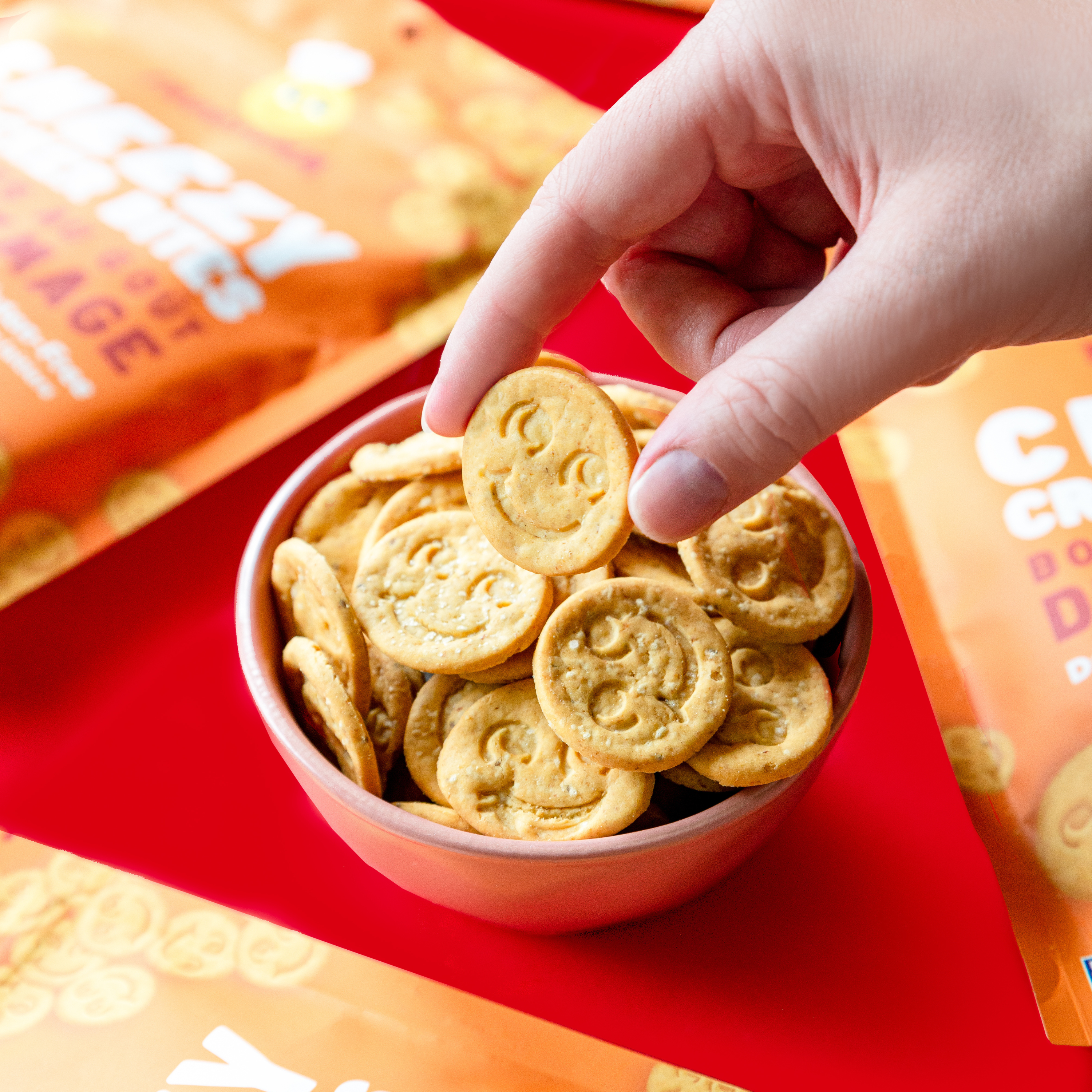 CHEEZY CRACKER BITES